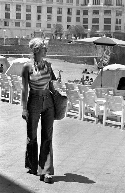Fashion 1970s un pantalon large