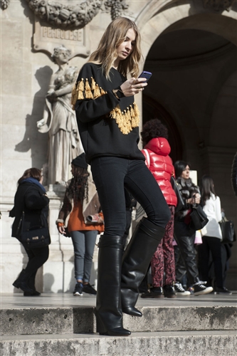 Street Style - Paris Fashion Week AW14 - Catwalk Yourself