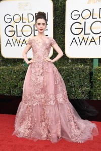 Lily Collins in Zuhair Murad Couture 