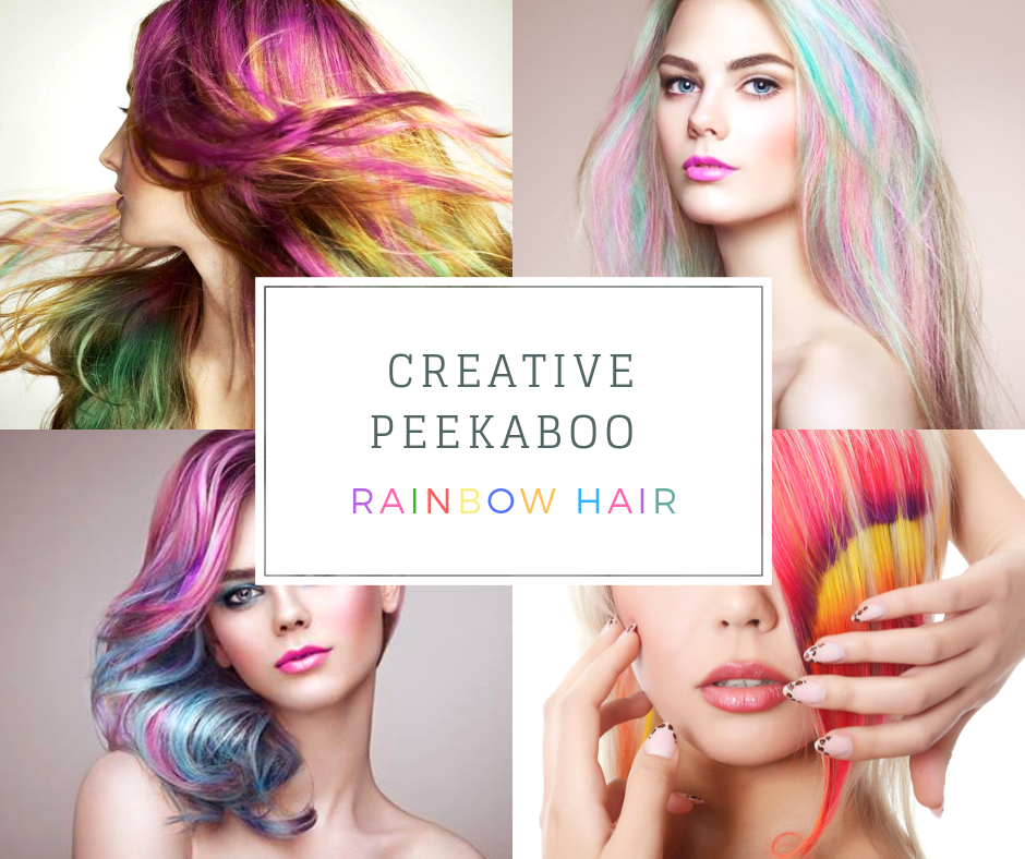 Creative Peekaboo Rainbow Hair